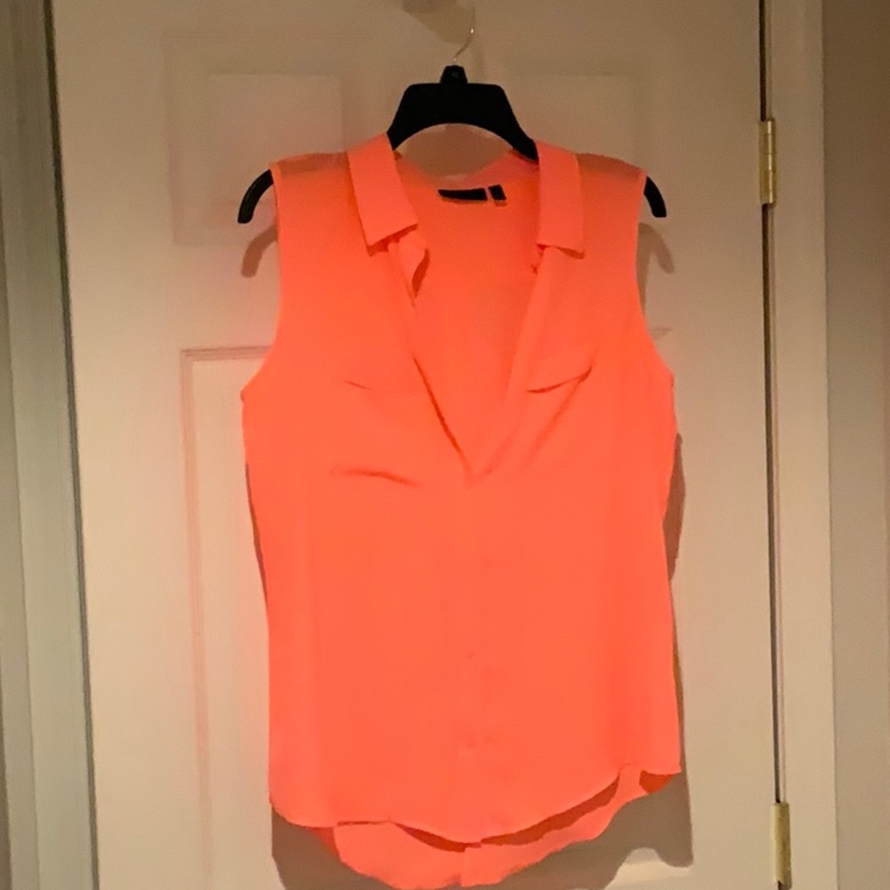 Neon silky top